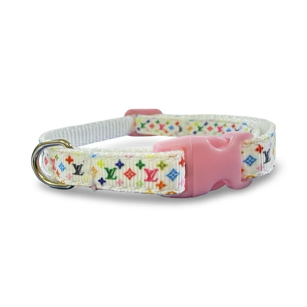 Designer Cat Collar, Pink XS, Very Cute, Unique Design